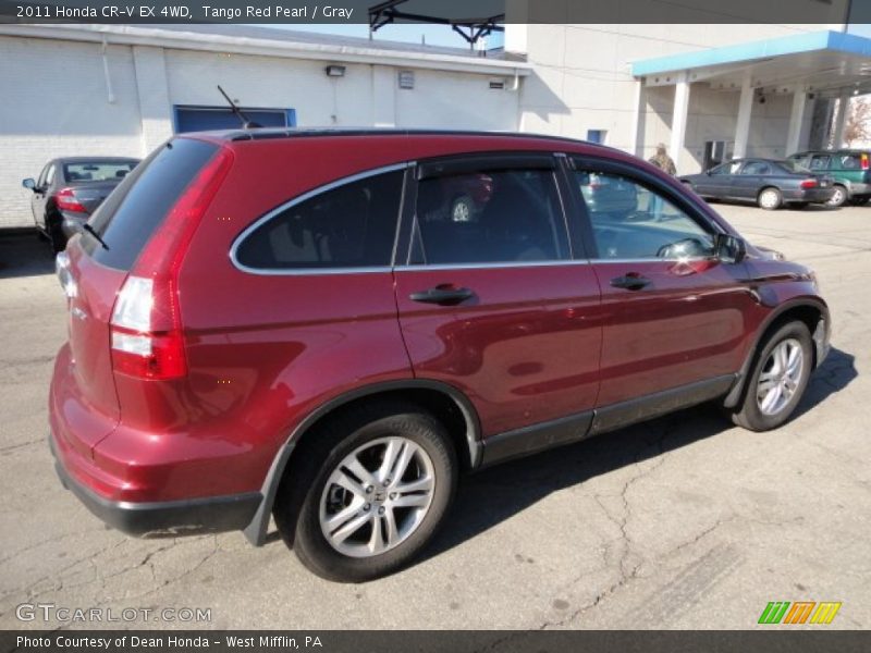 Tango Red Pearl / Gray 2011 Honda CR-V EX 4WD