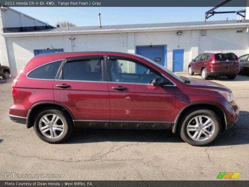 Tango Red Pearl / Gray 2011 Honda CR-V EX 4WD