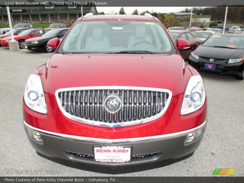 Crystal Red Tintcoat / Titanium 2012 Buick Enclave AWD