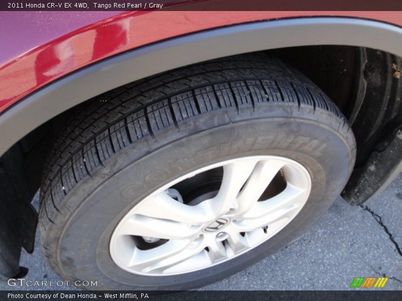 Tango Red Pearl / Gray 2011 Honda CR-V EX 4WD