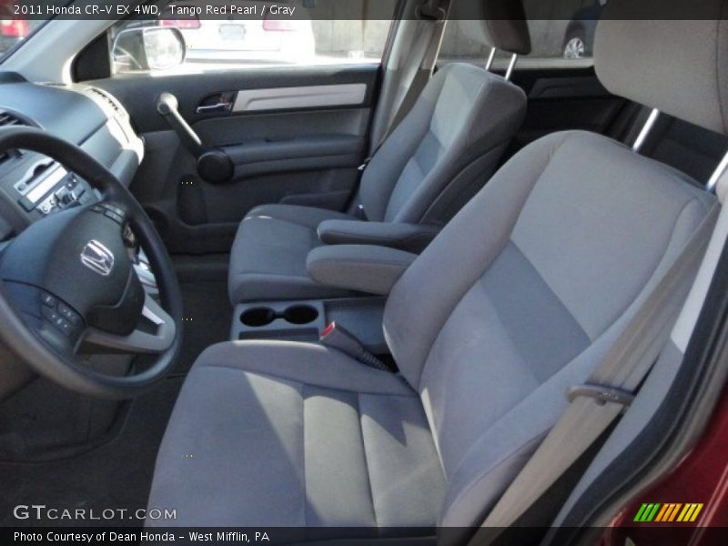 Tango Red Pearl / Gray 2011 Honda CR-V EX 4WD