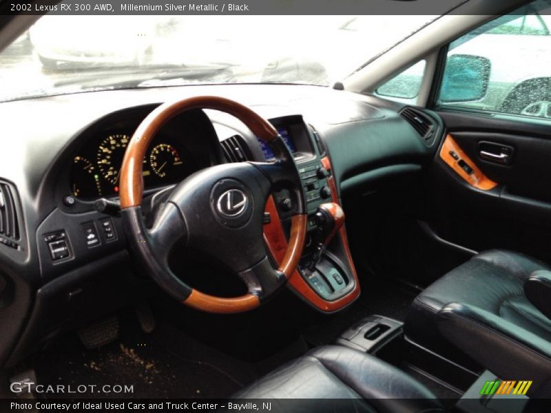 Millennium Silver Metallic / Black 2002 Lexus RX 300 AWD