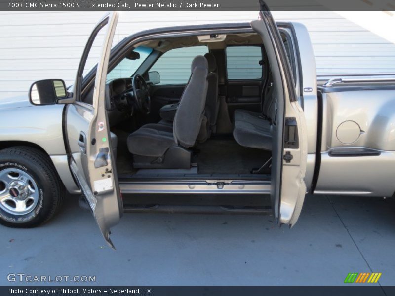 Pewter Metallic / Dark Pewter 2003 GMC Sierra 1500 SLT Extended Cab