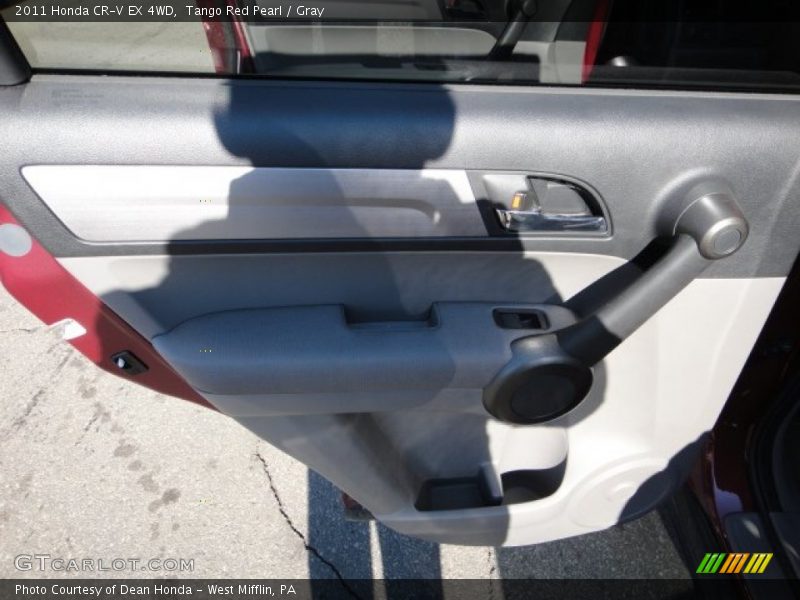 Tango Red Pearl / Gray 2011 Honda CR-V EX 4WD