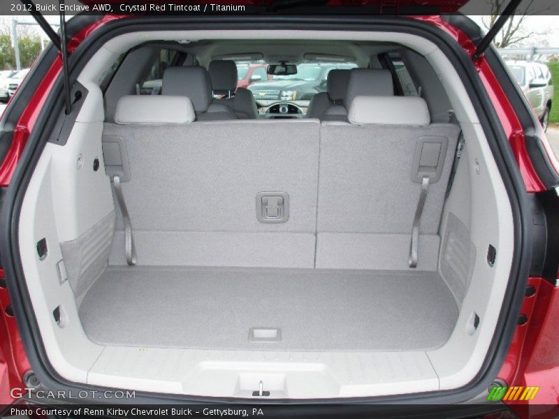 Crystal Red Tintcoat / Titanium 2012 Buick Enclave AWD