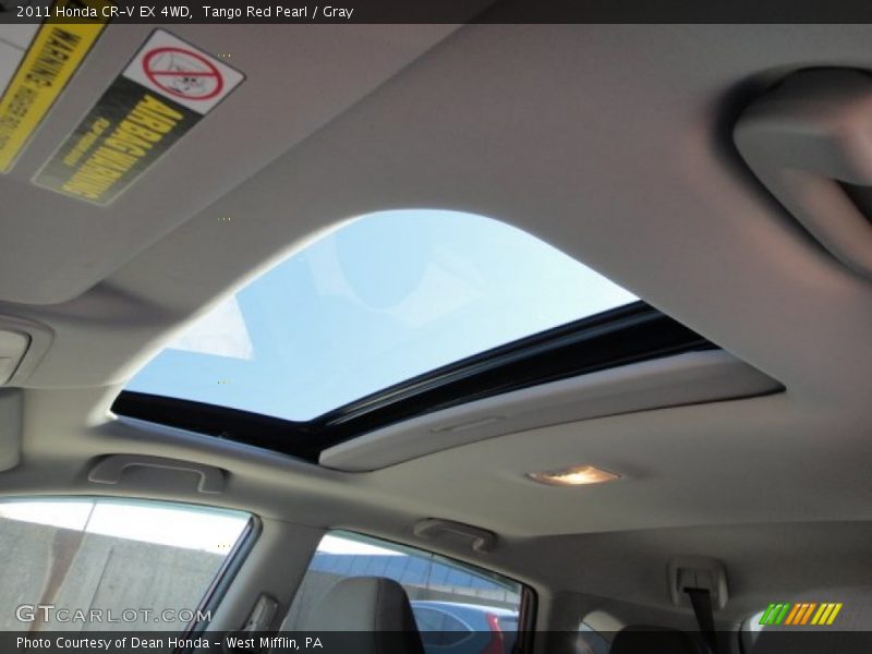 Tango Red Pearl / Gray 2011 Honda CR-V EX 4WD