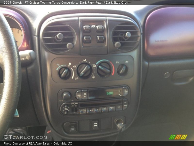 Dark Plum Pearl / Dark Slate Gray 2005 Chrysler PT Cruiser Touring Turbo Convertible