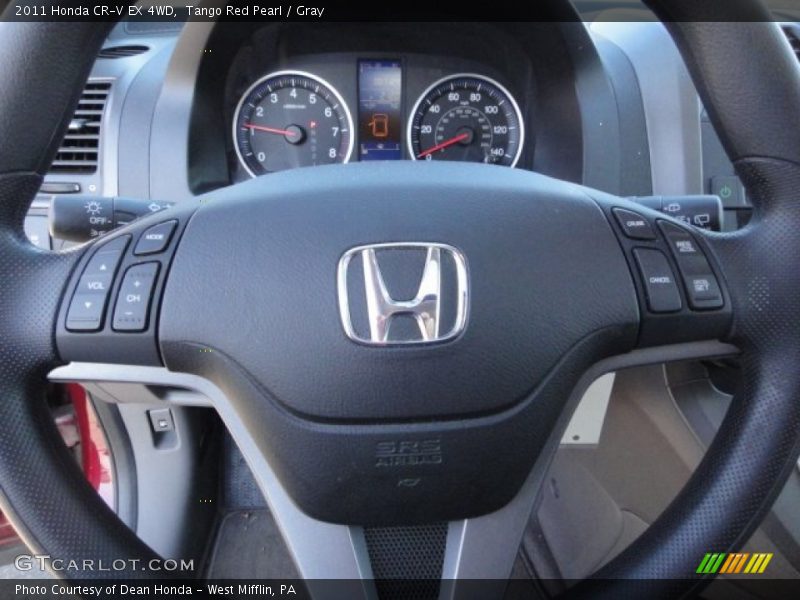 Tango Red Pearl / Gray 2011 Honda CR-V EX 4WD