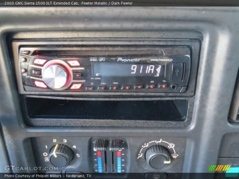 Pewter Metallic / Dark Pewter 2003 GMC Sierra 1500 SLT Extended Cab