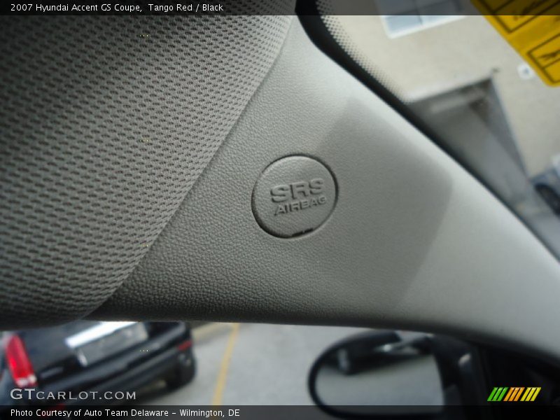 Tango Red / Black 2007 Hyundai Accent GS Coupe