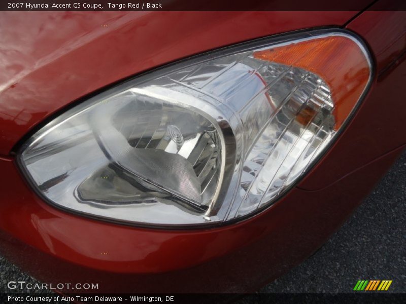 Tango Red / Black 2007 Hyundai Accent GS Coupe