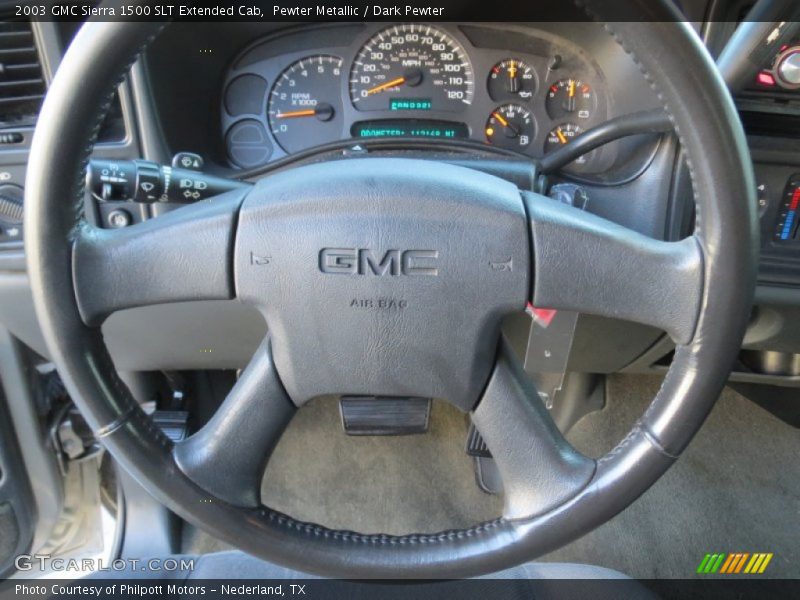  2003 Sierra 1500 SLT Extended Cab Steering Wheel