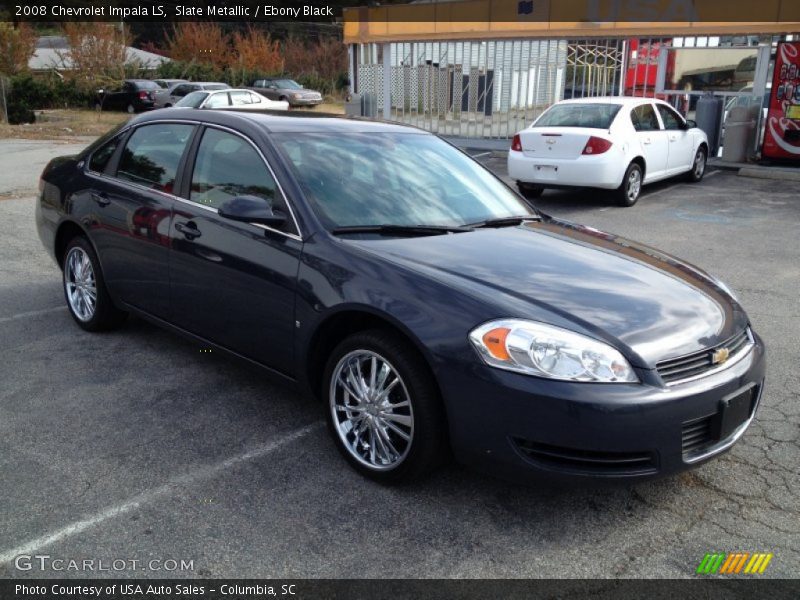 Slate Metallic / Ebony Black 2008 Chevrolet Impala LS