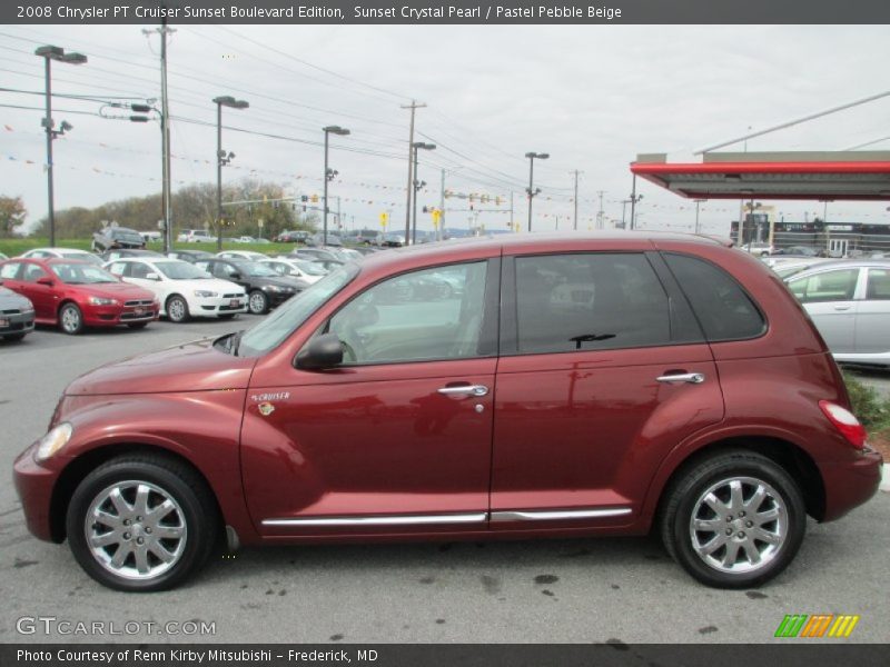 Sunset Crystal Pearl / Pastel Pebble Beige 2008 Chrysler PT Cruiser Sunset Boulevard Edition