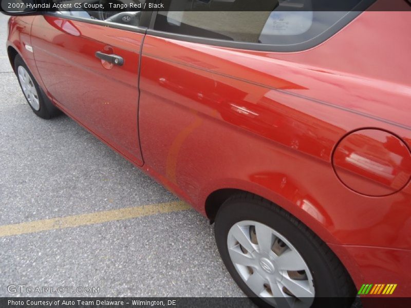 Tango Red / Black 2007 Hyundai Accent GS Coupe