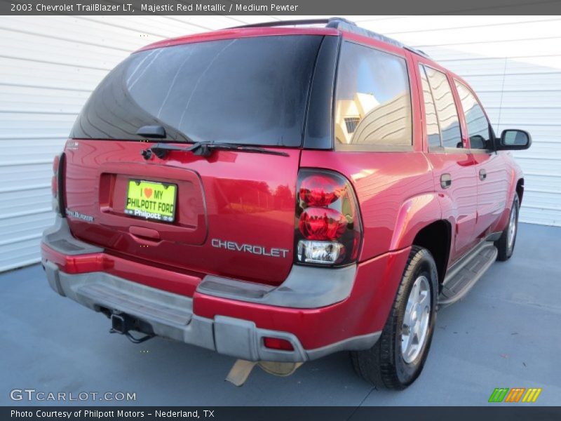 Majestic Red Metallic / Medium Pewter 2003 Chevrolet TrailBlazer LT