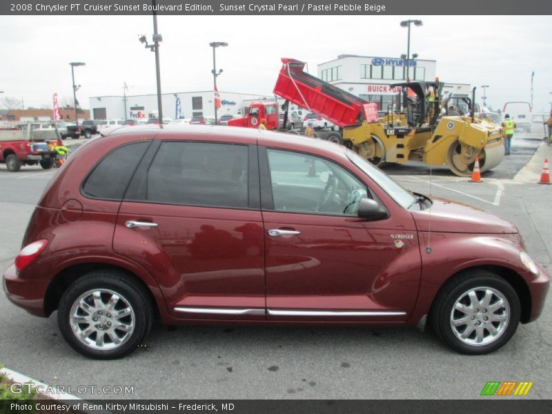 Sunset Crystal Pearl / Pastel Pebble Beige 2008 Chrysler PT Cruiser Sunset Boulevard Edition