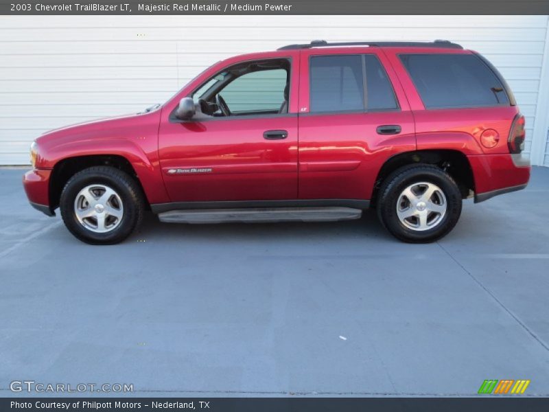 Majestic Red Metallic / Medium Pewter 2003 Chevrolet TrailBlazer LT