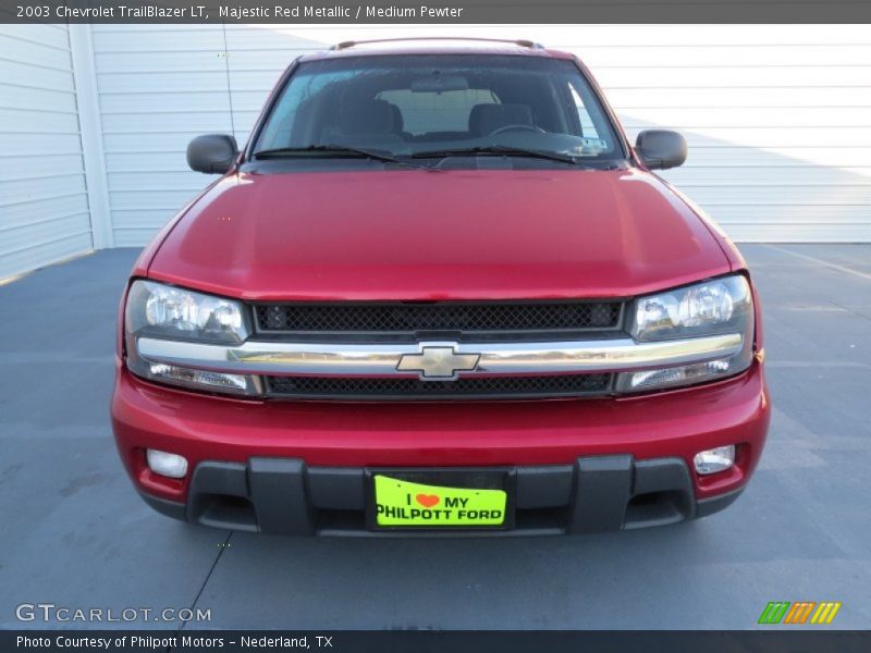 Majestic Red Metallic / Medium Pewter 2003 Chevrolet TrailBlazer LT