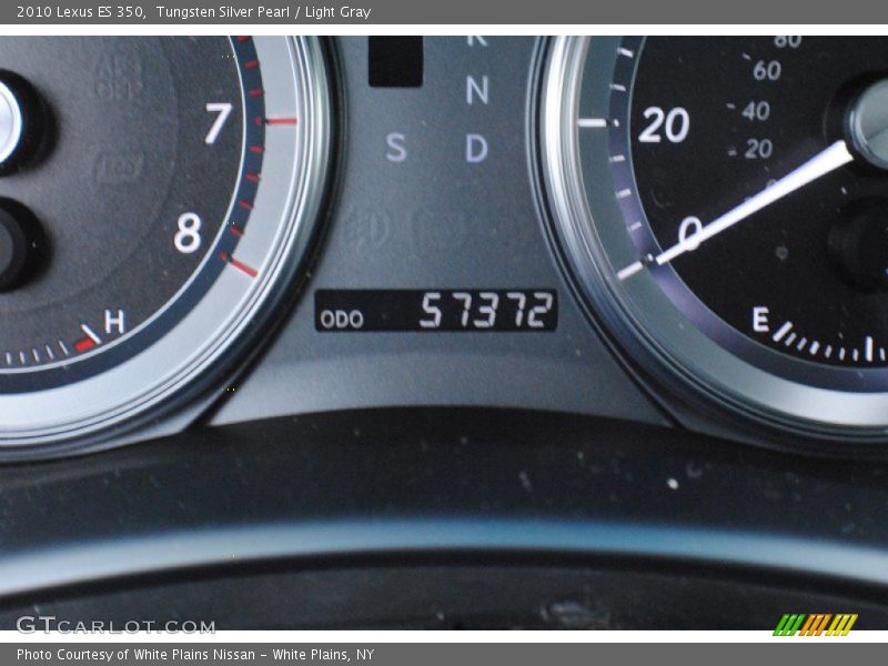 Tungsten Silver Pearl / Light Gray 2010 Lexus ES 350