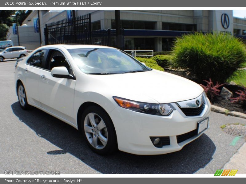 Premium White Pearl / Ebony 2010 Acura TSX Sedan