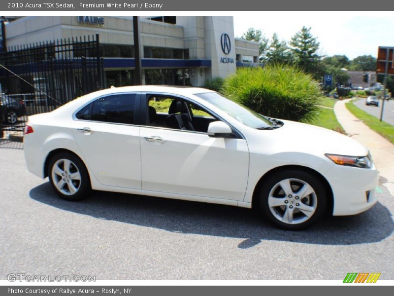 Premium White Pearl / Ebony 2010 Acura TSX Sedan