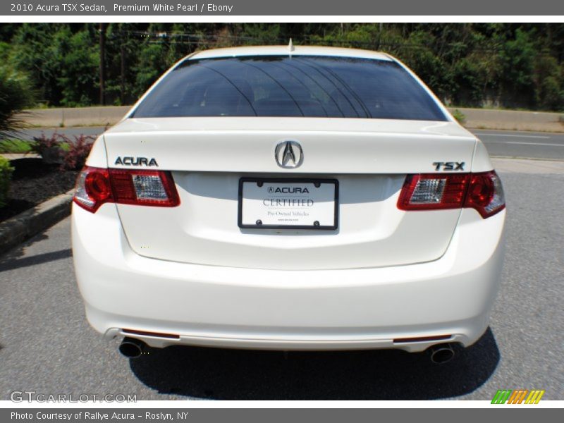 Premium White Pearl / Ebony 2010 Acura TSX Sedan