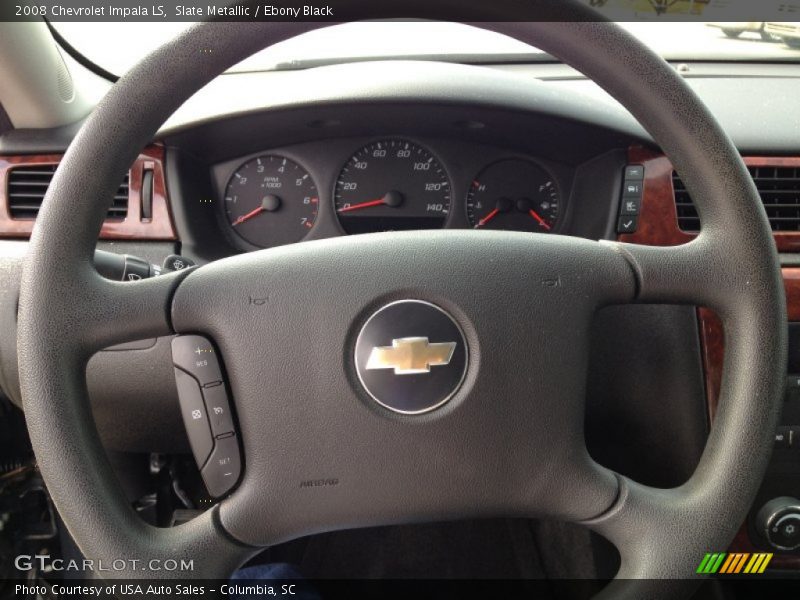 Slate Metallic / Ebony Black 2008 Chevrolet Impala LS