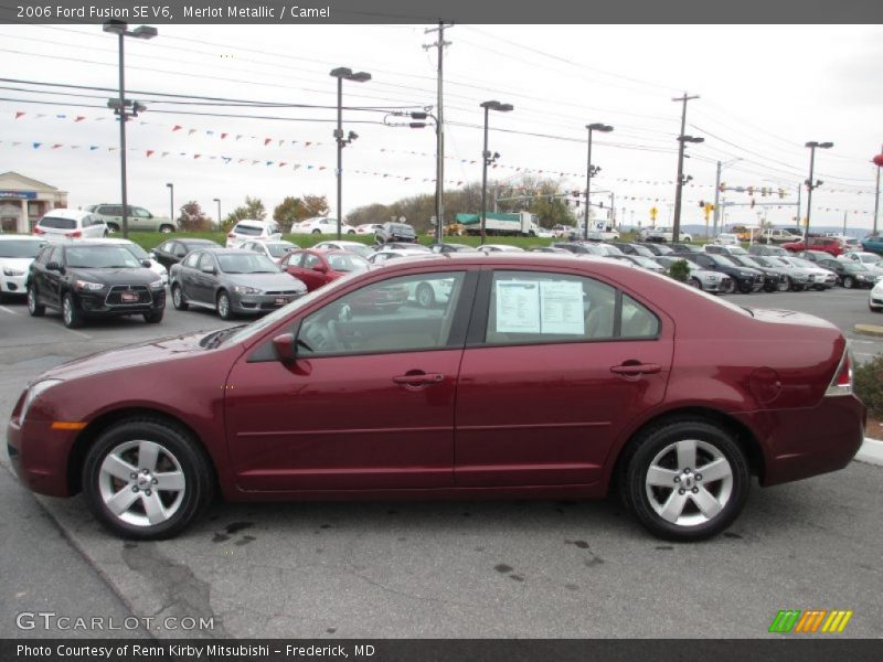 Merlot Metallic / Camel 2006 Ford Fusion SE V6