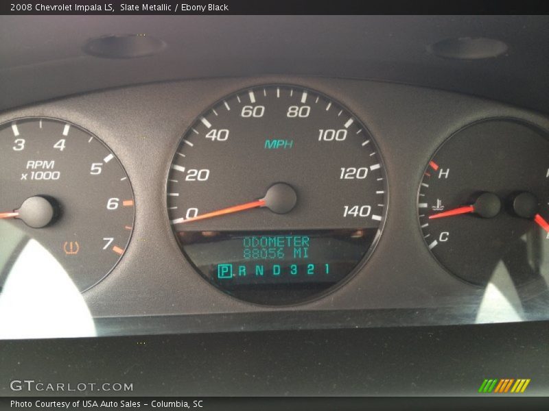 Slate Metallic / Ebony Black 2008 Chevrolet Impala LS
