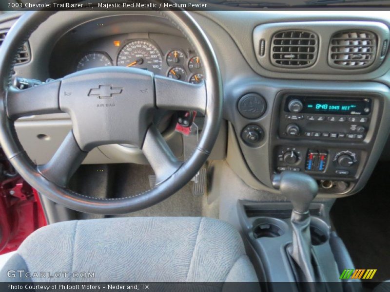 Majestic Red Metallic / Medium Pewter 2003 Chevrolet TrailBlazer LT