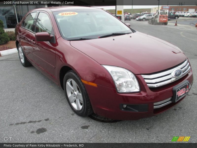 Merlot Metallic / Camel 2006 Ford Fusion SE V6