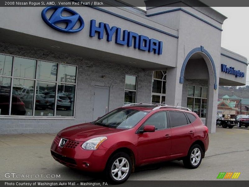 Venom Red Pearl / Black 2008 Nissan Rogue SL AWD