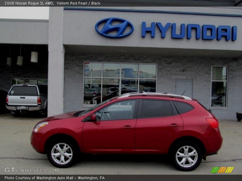 Venom Red Pearl / Black 2008 Nissan Rogue SL AWD