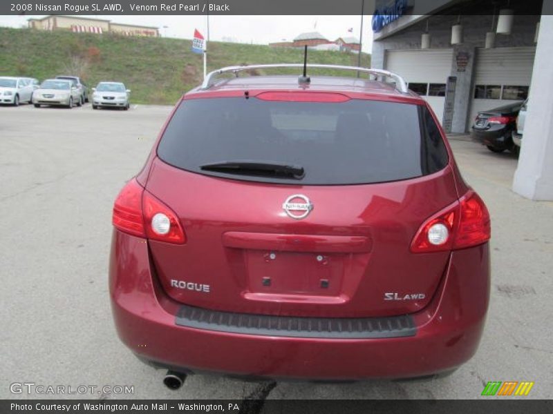 Venom Red Pearl / Black 2008 Nissan Rogue SL AWD