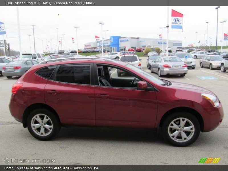 Venom Red Pearl / Black 2008 Nissan Rogue SL AWD