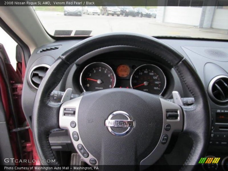 Venom Red Pearl / Black 2008 Nissan Rogue SL AWD