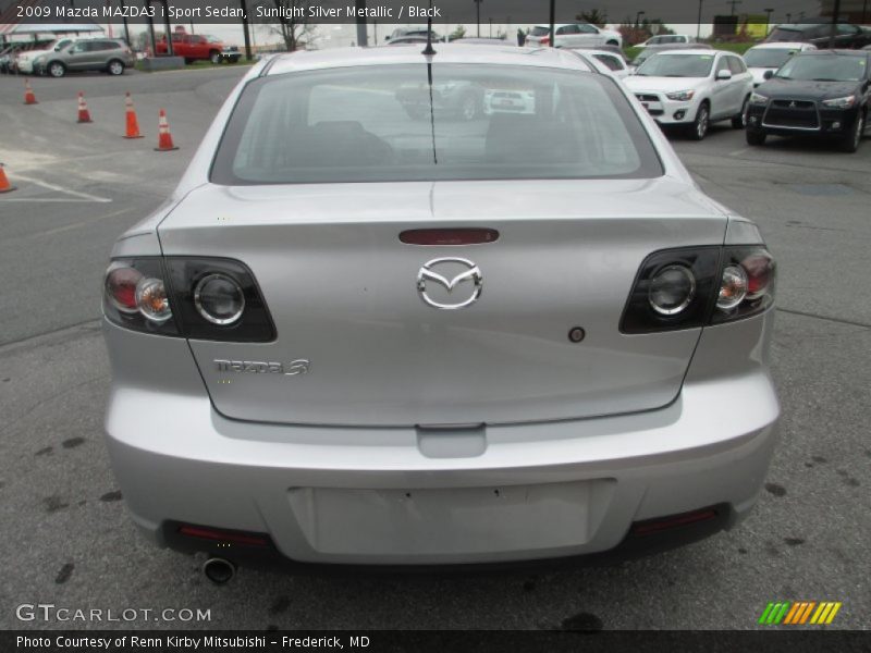 Sunlight Silver Metallic / Black 2009 Mazda MAZDA3 i Sport Sedan