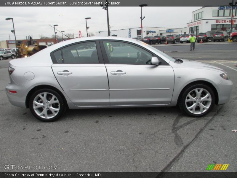 Sunlight Silver Metallic / Black 2009 Mazda MAZDA3 i Sport Sedan