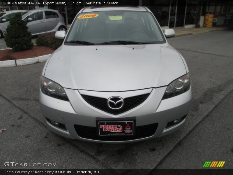 Sunlight Silver Metallic / Black 2009 Mazda MAZDA3 i Sport Sedan