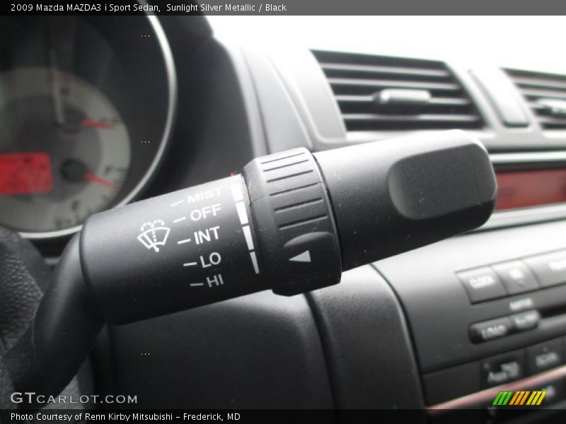 Sunlight Silver Metallic / Black 2009 Mazda MAZDA3 i Sport Sedan