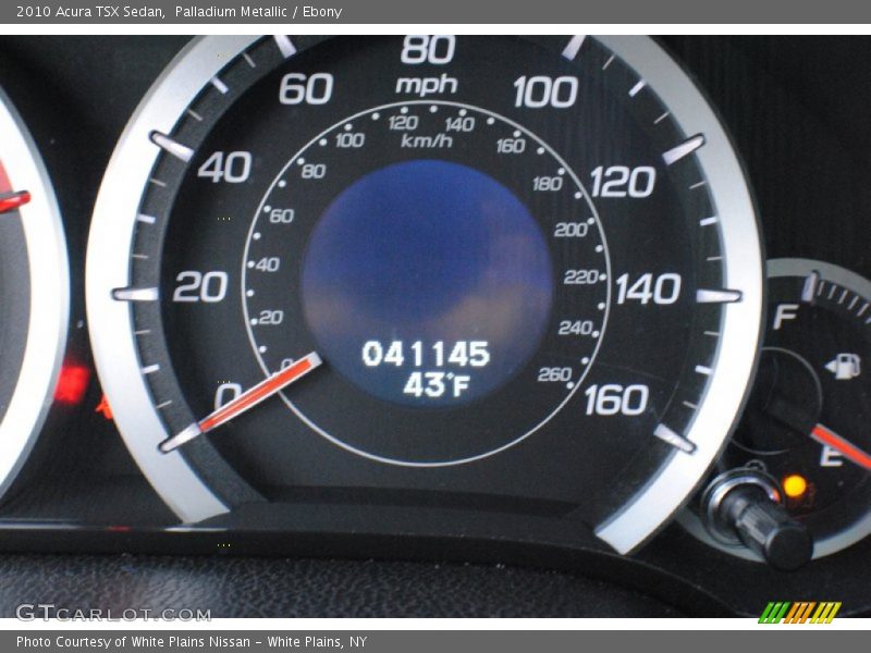 Palladium Metallic / Ebony 2010 Acura TSX Sedan