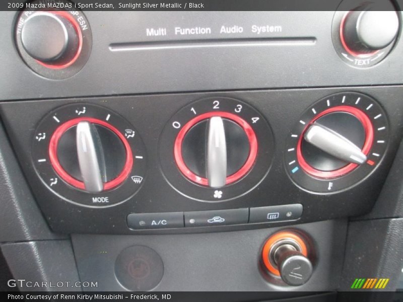 Sunlight Silver Metallic / Black 2009 Mazda MAZDA3 i Sport Sedan