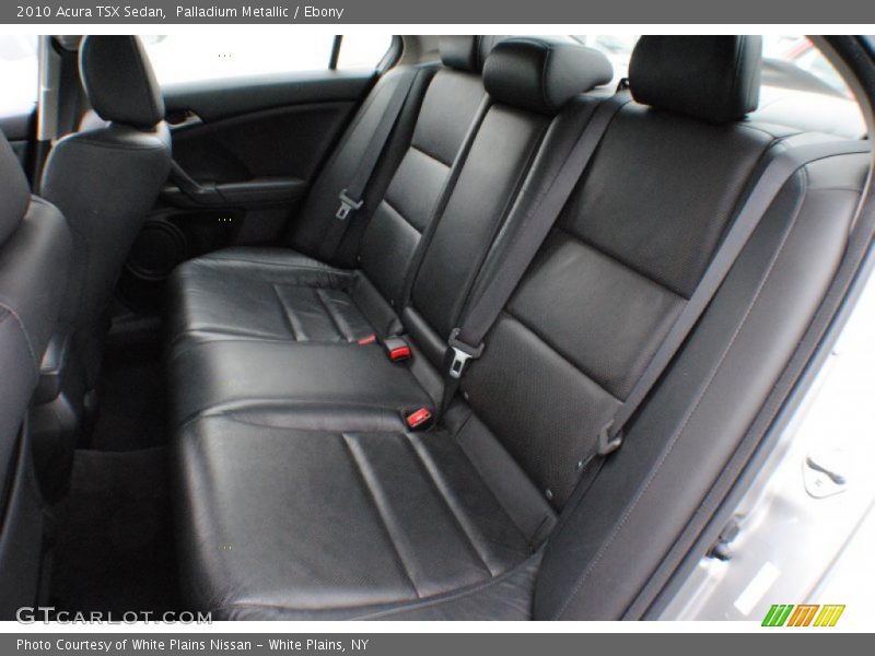 Rear Seat of 2010 TSX Sedan