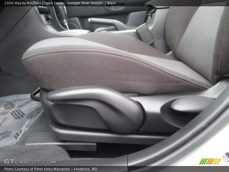 Sunlight Silver Metallic / Black 2009 Mazda MAZDA3 i Sport Sedan