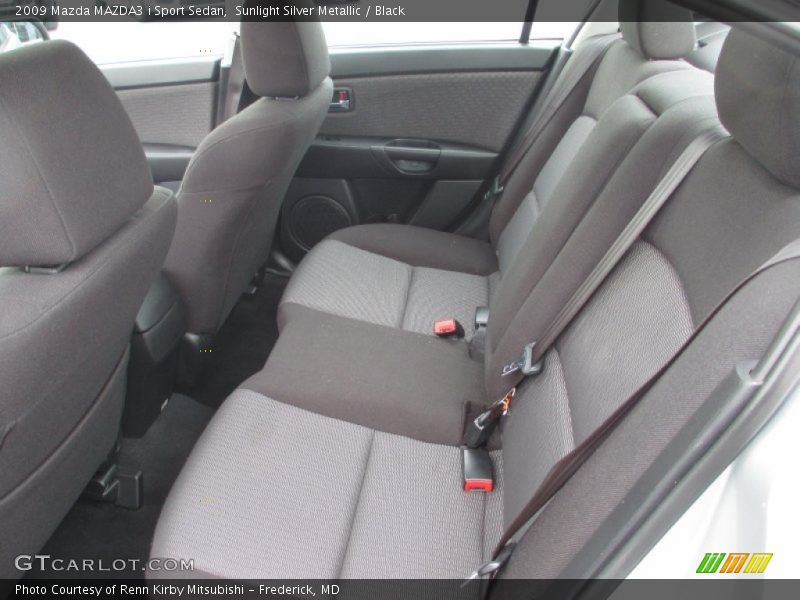 Sunlight Silver Metallic / Black 2009 Mazda MAZDA3 i Sport Sedan