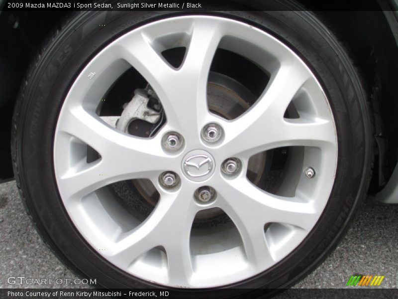 Sunlight Silver Metallic / Black 2009 Mazda MAZDA3 i Sport Sedan