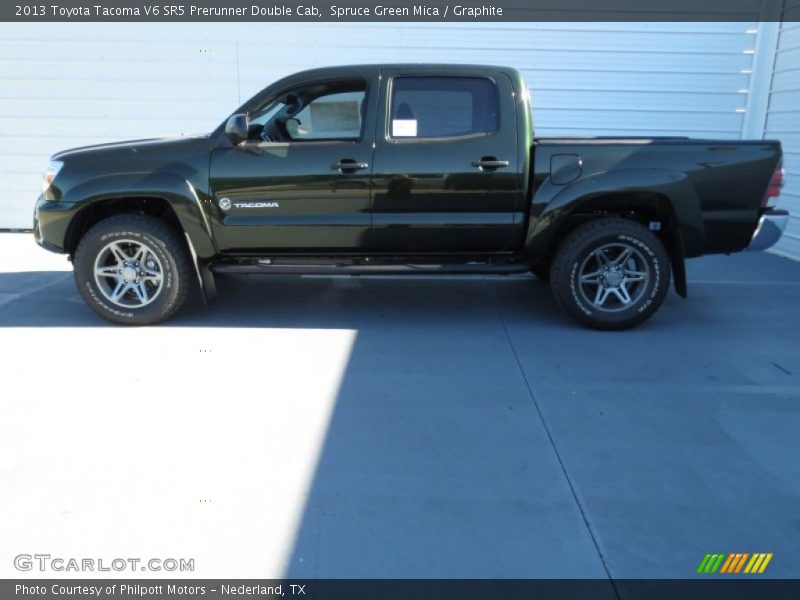 Spruce Green Mica / Graphite 2013 Toyota Tacoma V6 SR5 Prerunner Double Cab