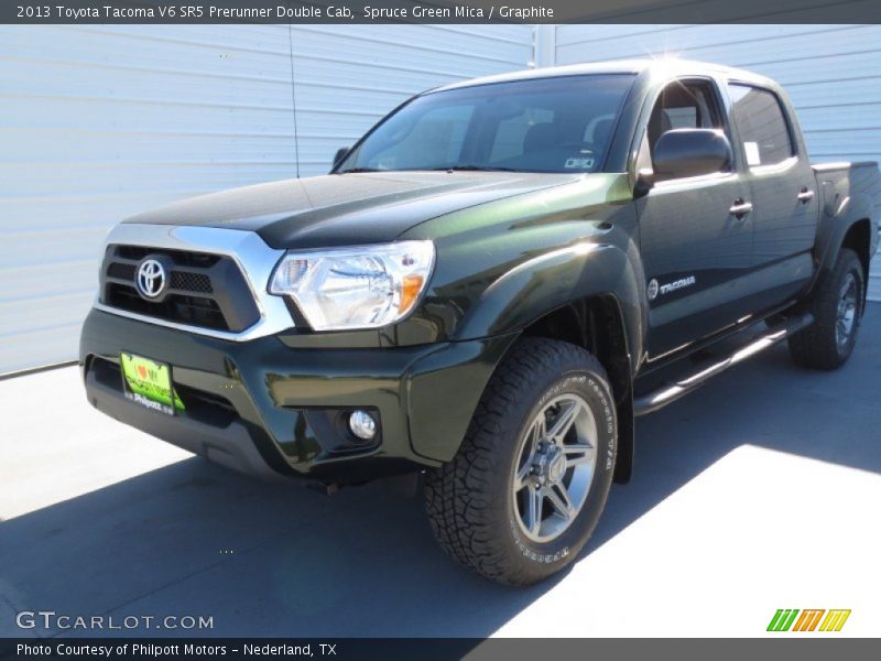 Spruce Green Mica / Graphite 2013 Toyota Tacoma V6 SR5 Prerunner Double Cab