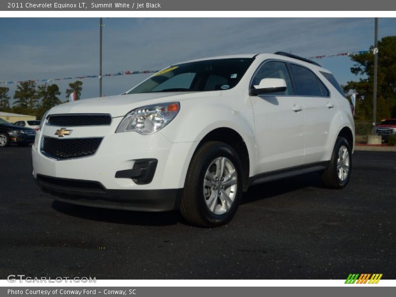 Summit White / Jet Black 2011 Chevrolet Equinox LT